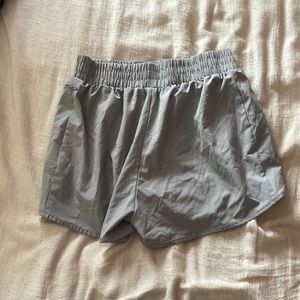 Gray athletic shorts